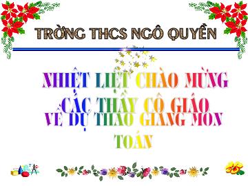 Bài giảng Hình học 7 Tiết 15  bai 9 Hình chữ nhật